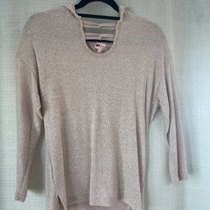 Soft Heathered Tan Casualwear with Hood and Neck Looped Detail